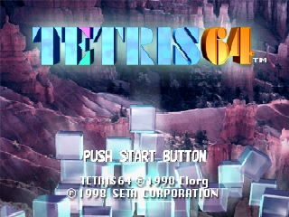 Tetris 64 (Japan) Title Screen